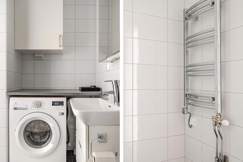 Möjlighet till tvätthantering i duschrum