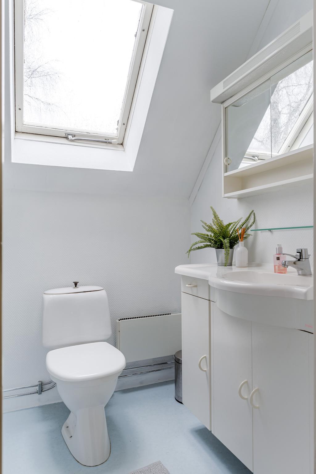 WC/Dusch på övre plan