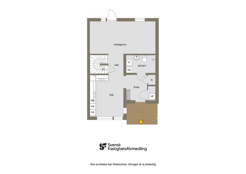 Planritning, entréplan