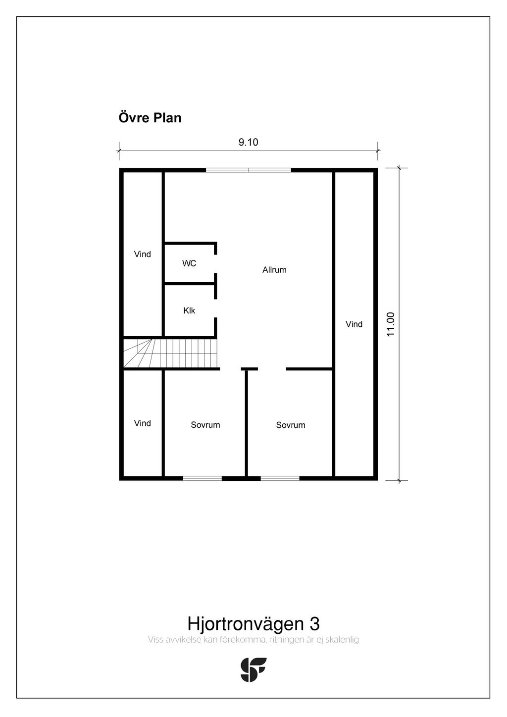 Alternativ planritning övre plan