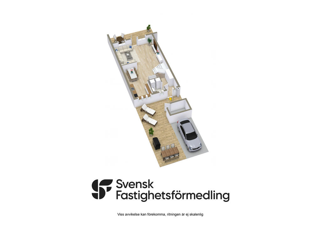 Planritning, entréplan 3D