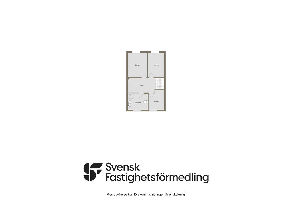 Planritning, övervåning 2D