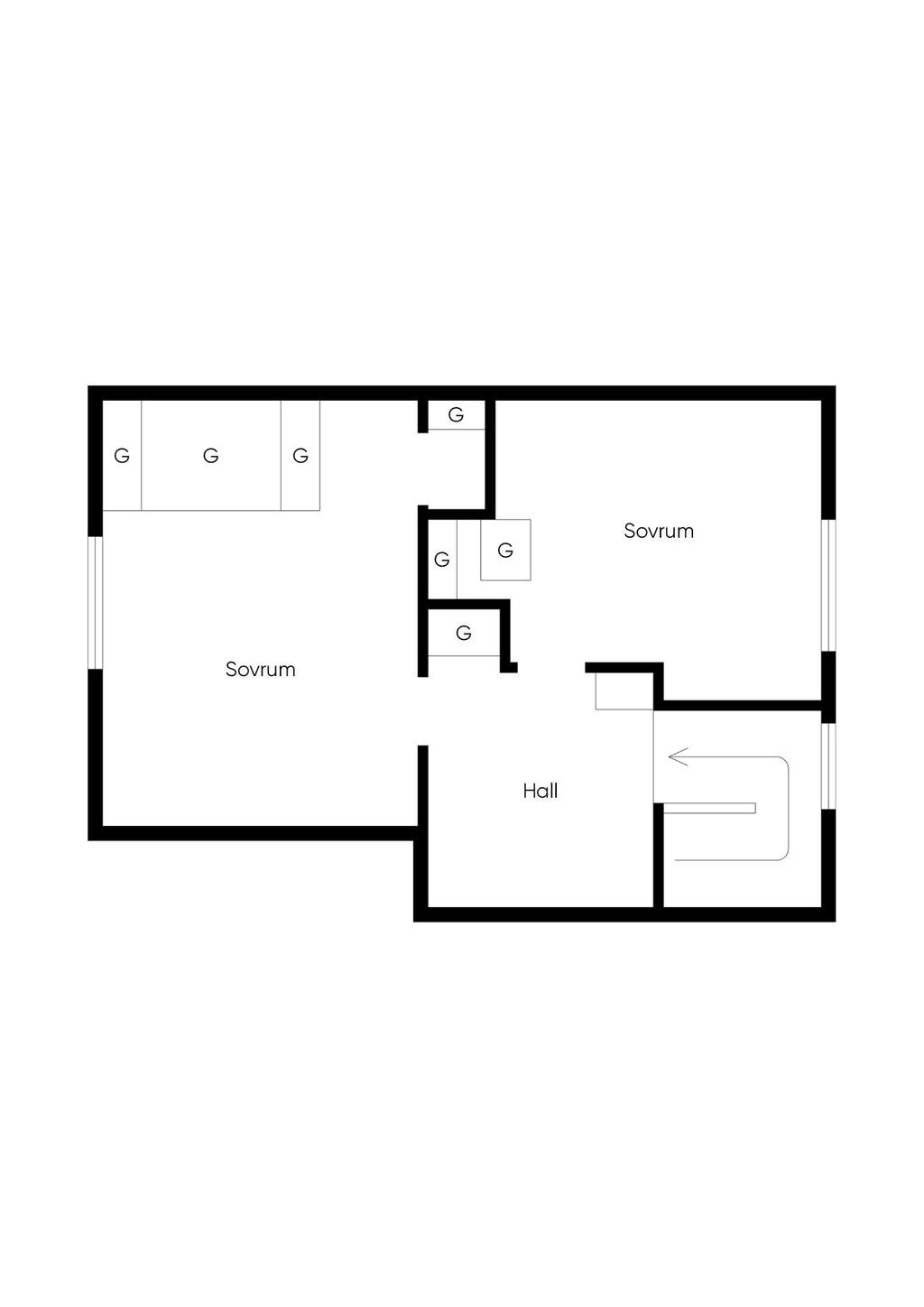 Planlösning övervåning