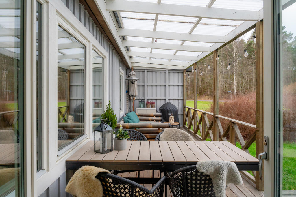 Uteplatsen på hösten