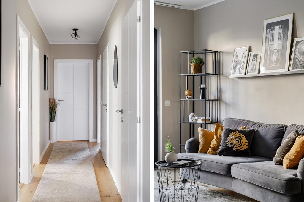 Passage till sovrum samt duschrum 