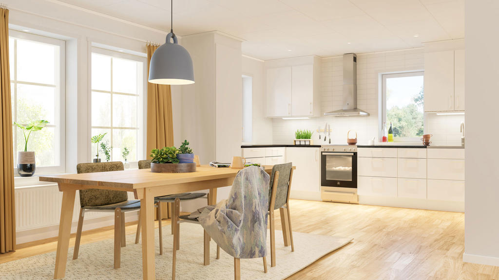 Exempelhus, Älvsbyhus Linneá, 129 kvm 1-plansvilla