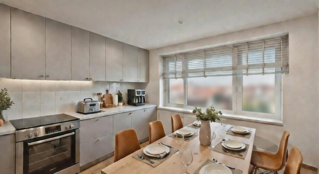 Bilderna är AI genererade och ska ses som inspirationsbild hur känslan i lägenheten kommer se ut. Kan även skilja sig från slutresultat.