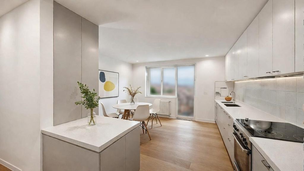 Bilderna är AI genererade och ska ses som inspirationsbild hur känslan i lägenheten kommer se ut. Kan även skilja sig från slutresultat.