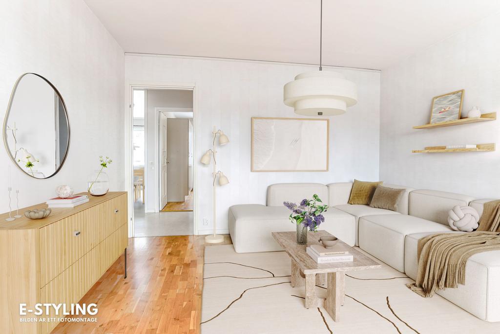 Digitalt möblerad bild