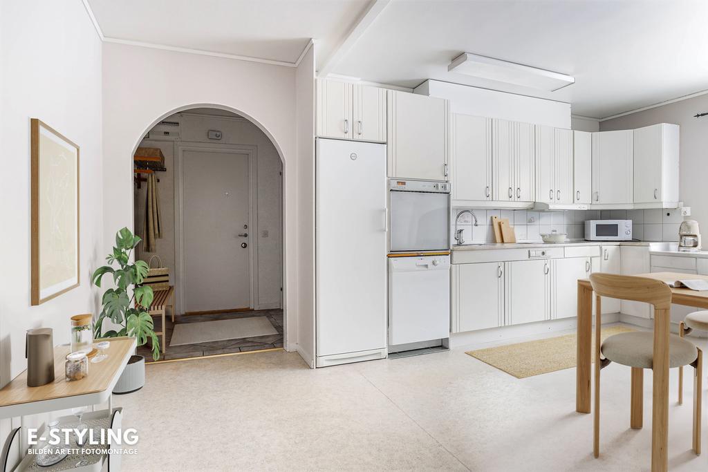 Digitalt möblerad bild