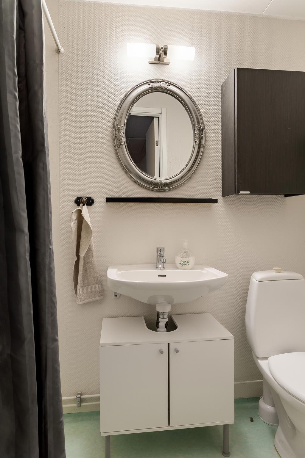 Badrummet på övre plan