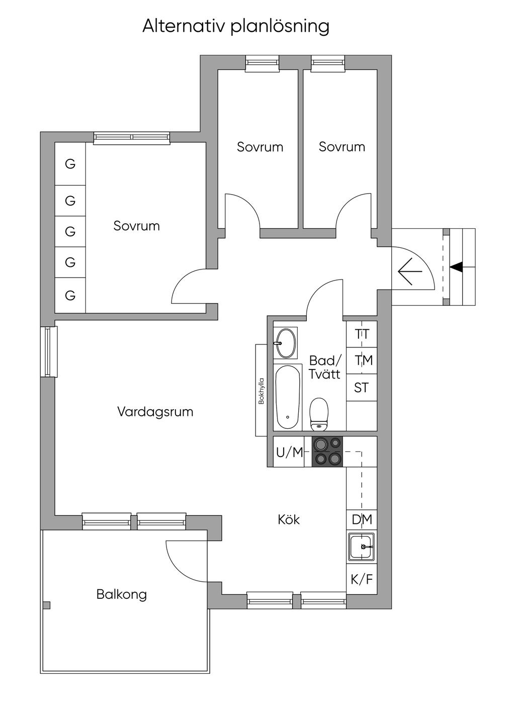 Alternativ planlösning 4 rok