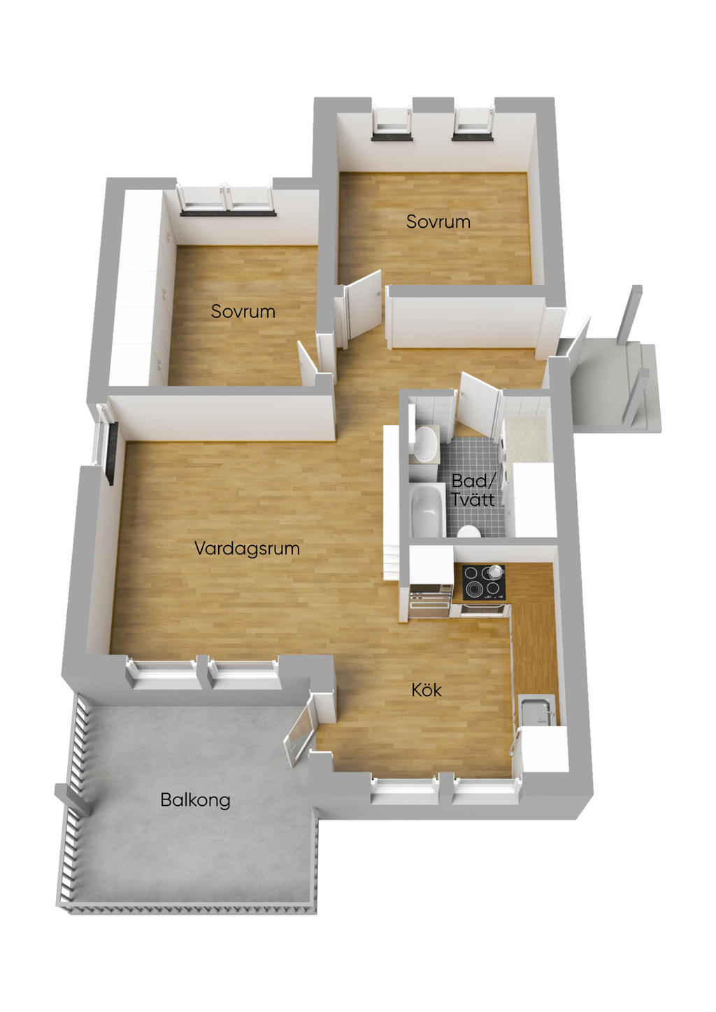 Nuvarande planlösning 3 rok