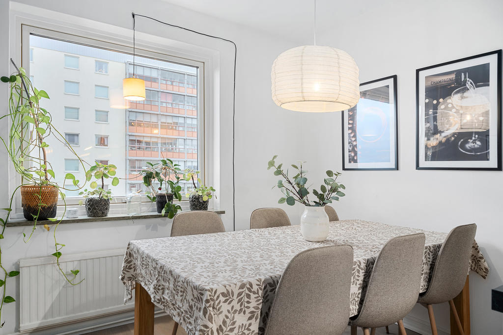 Utrymme för matplats i kök