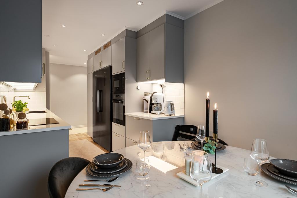 Utrymme för matplats i kök