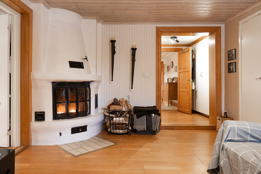 Kamin i vardagsrum/allrum