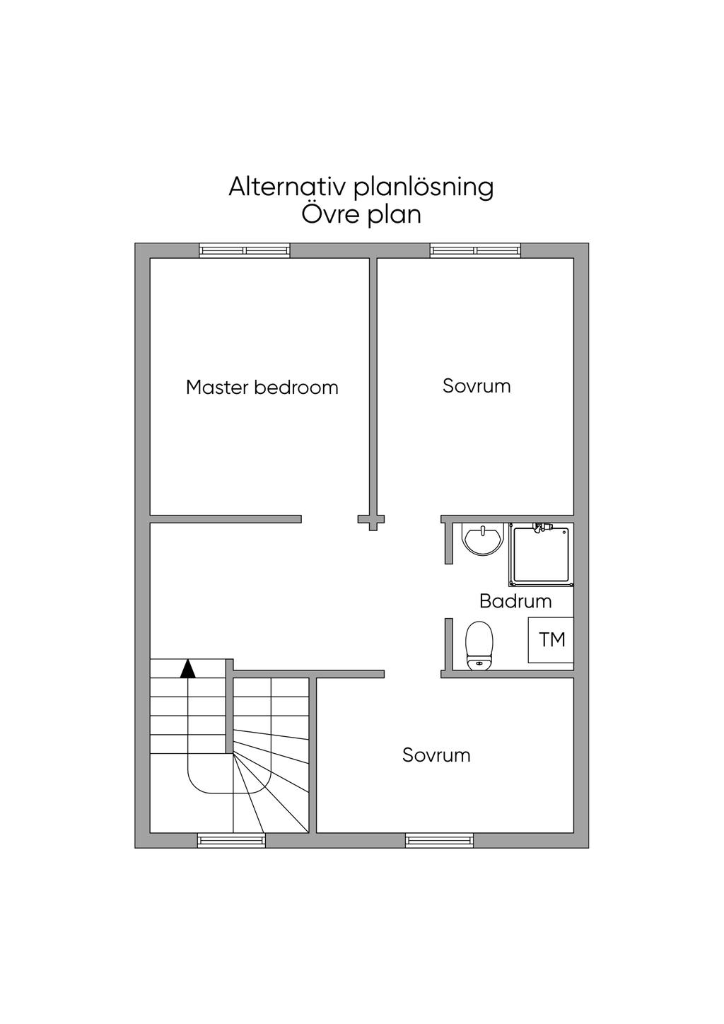 Alternativ Planskiss, Övre Plan 2D