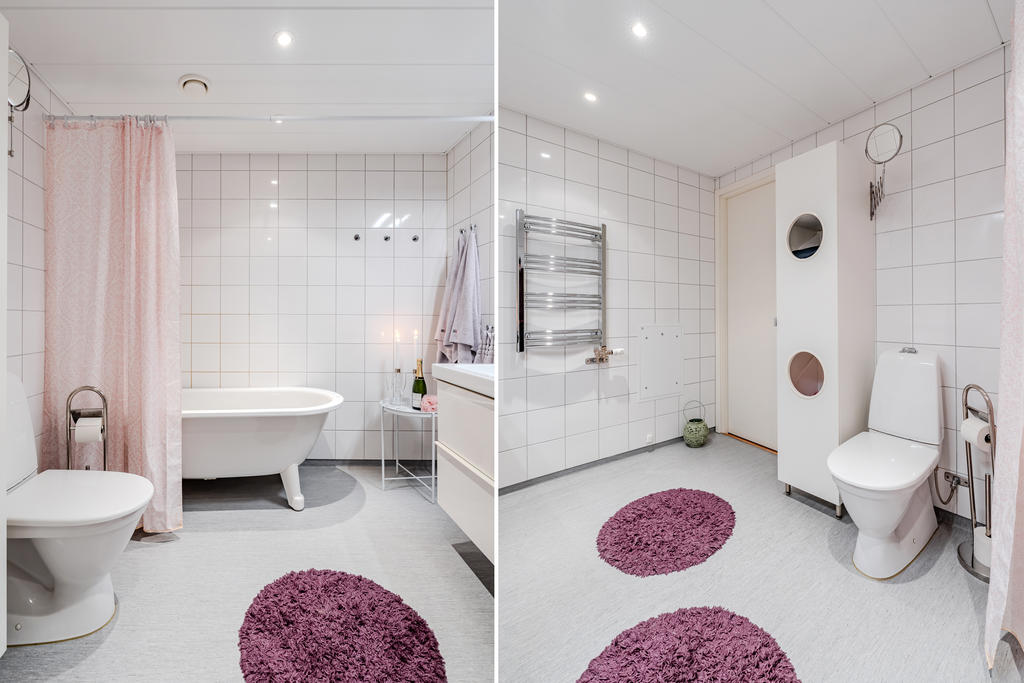 Mycket trevligt badrum