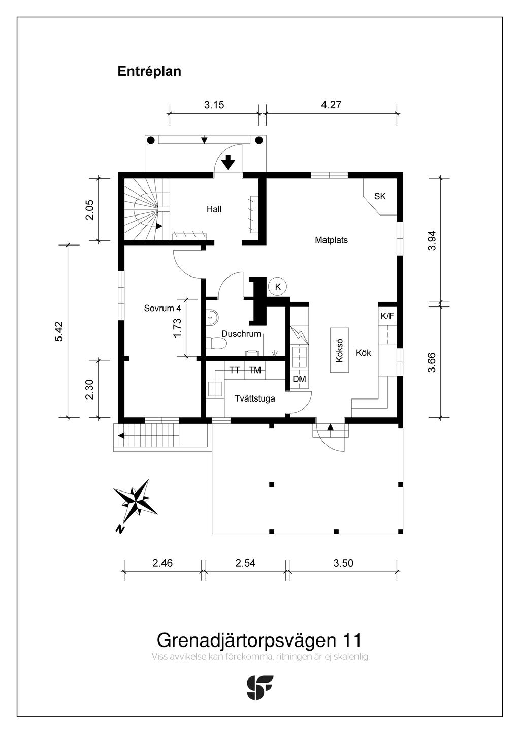 Planritning entréplan