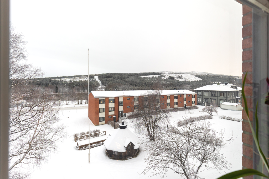 Utsikten från matplatsen.