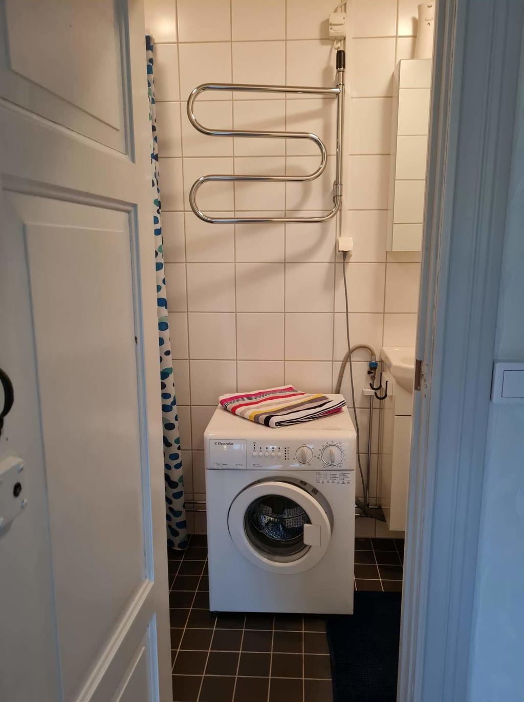 Och tvättmaskin!