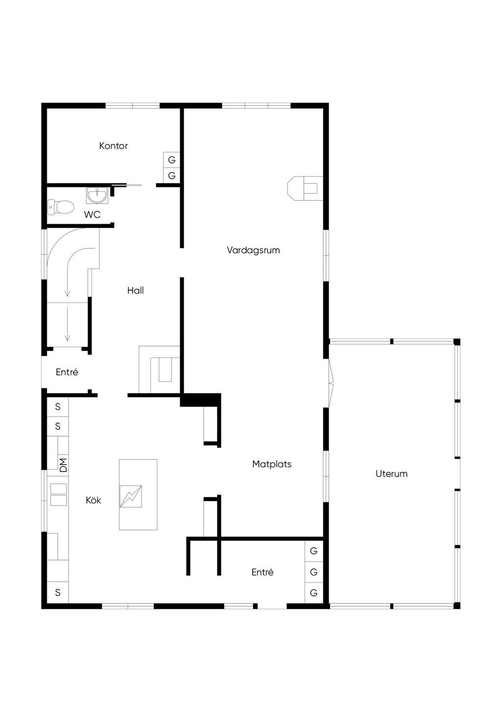 Planlösning - Entréplan