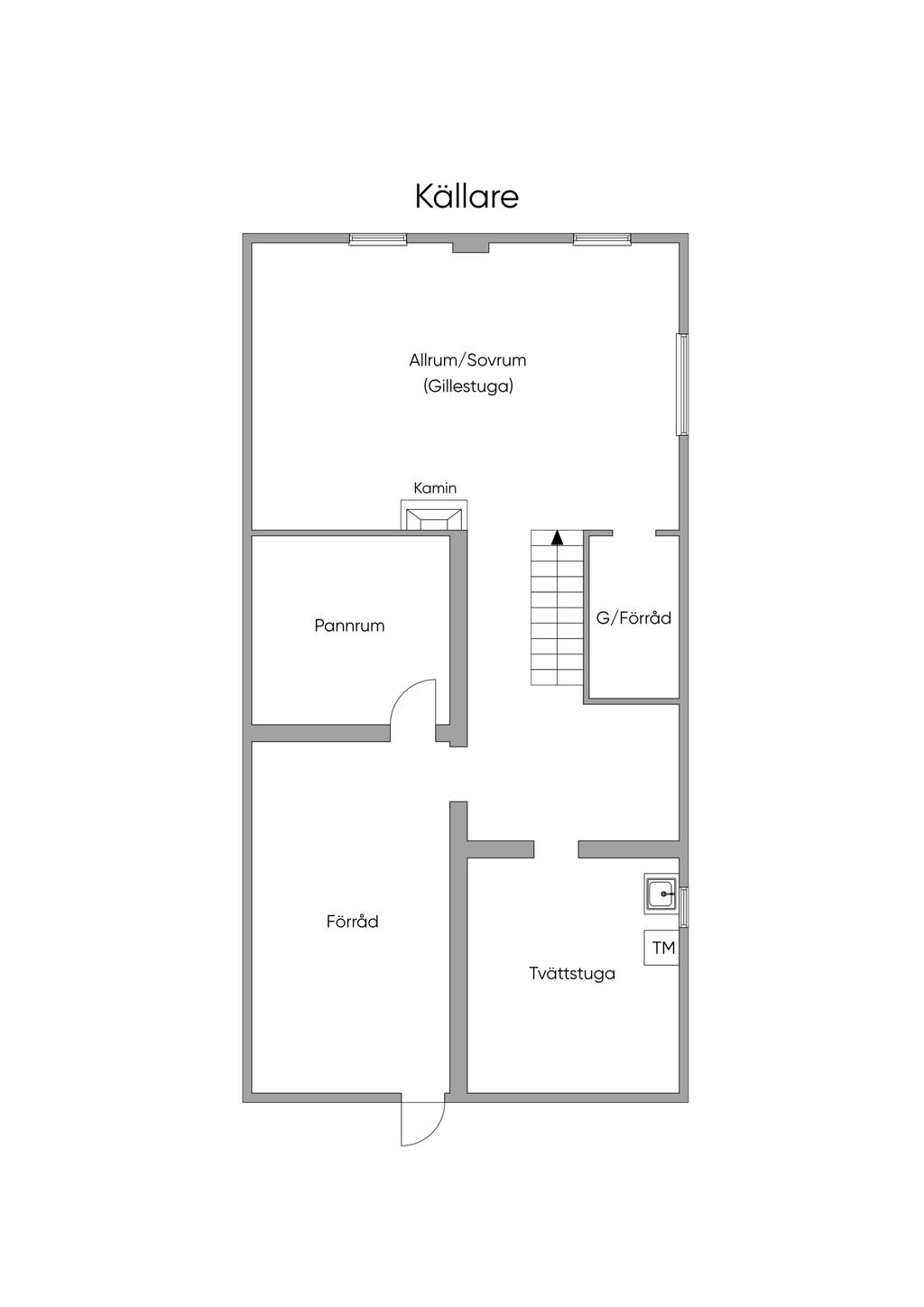 Planlösning källarplan