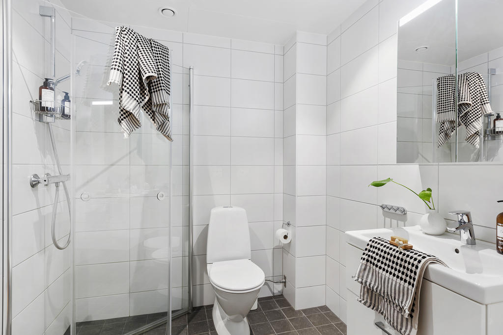 Badrummet på entréplan