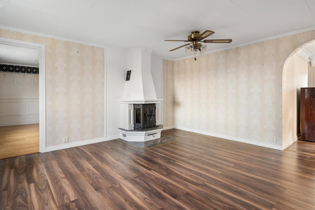 Vardagsrum i anslutning till matplatsen.