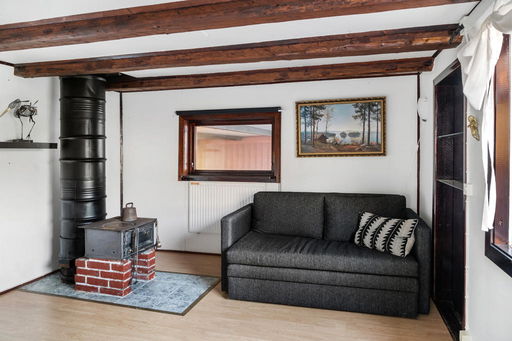 Vardagsrum i gäststugan 