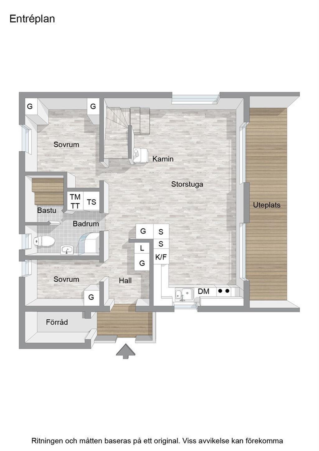 Planlösning, entréplan