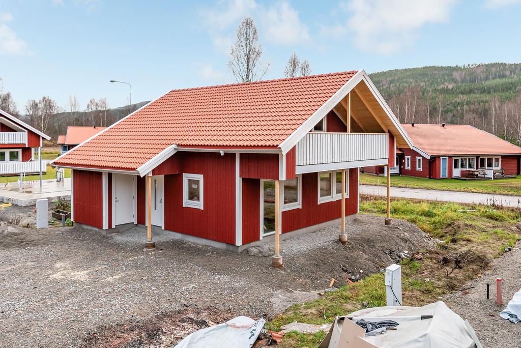 Nybyggd stuga på Tinastorp