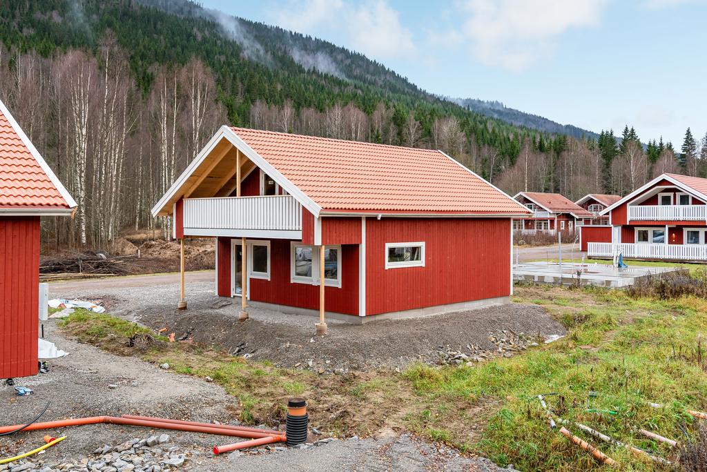 Nybyggd stuga på Tinastorp