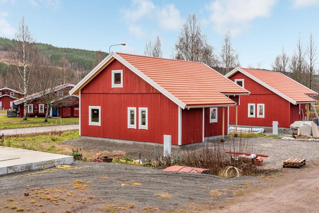 Nybyggd stuga på Tinastorp
