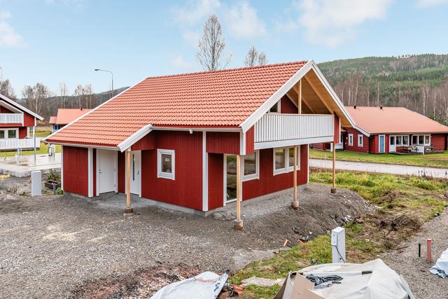 Nybyggd stuga på Tinastorp