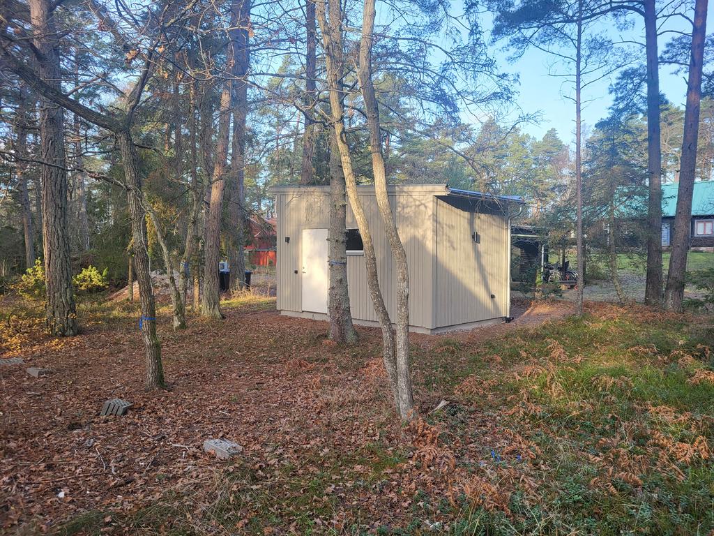 Det nybyggda förrådet