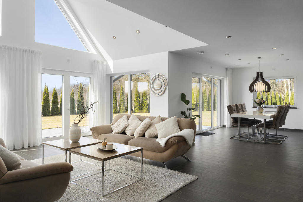 Vardagsrum mot matplats