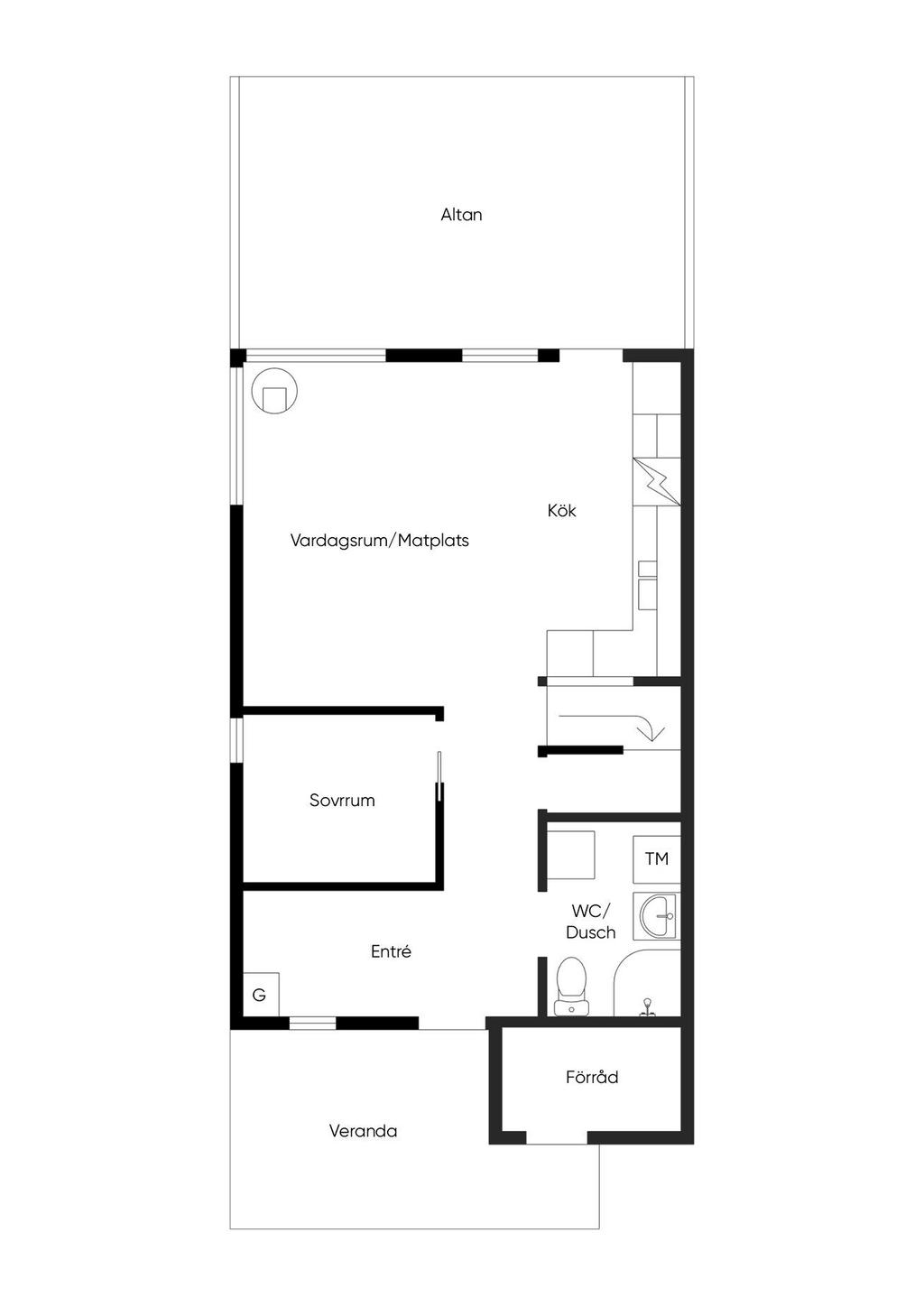 Planlösning, entréplan