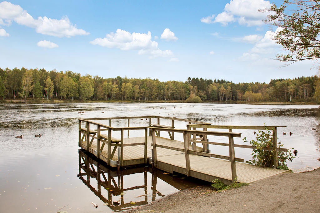 900 meter, ”Naturstig” runt Svarte Mosse med informationstavlor om naturen, tillgänglighetsanpassad och elbelyst