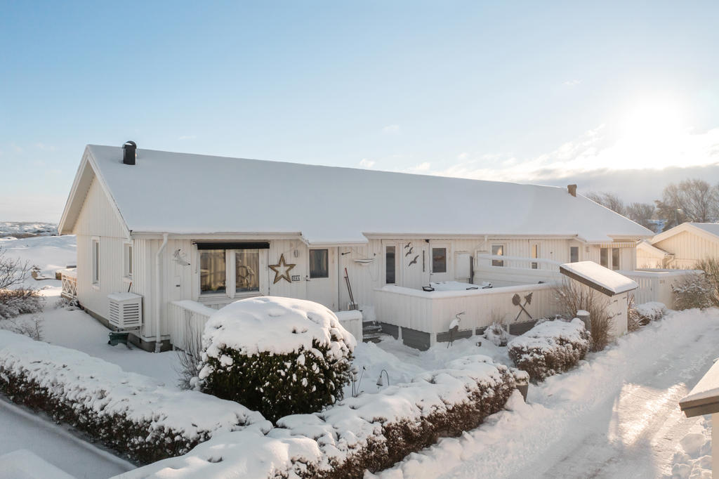 Entré med trädgård runtom