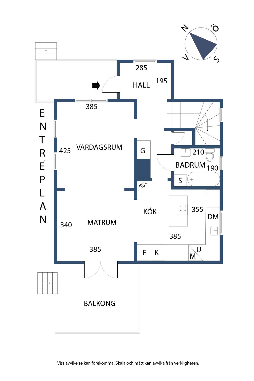Planlösning, entréplan