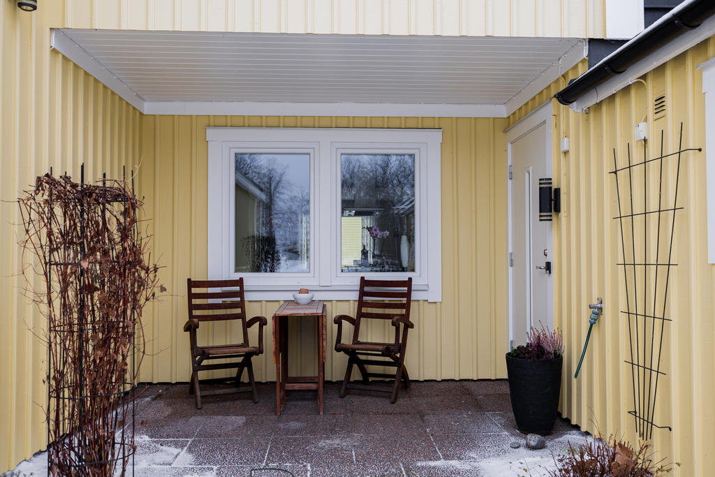Stensatt altan under tak