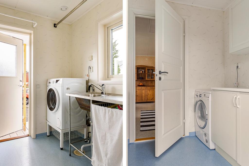 Tvättstuga med grovingång