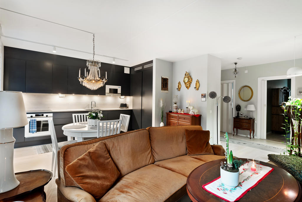 Kök i öppen planlösning