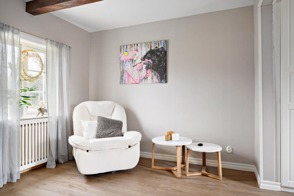 Sovrum på bottenvåningen