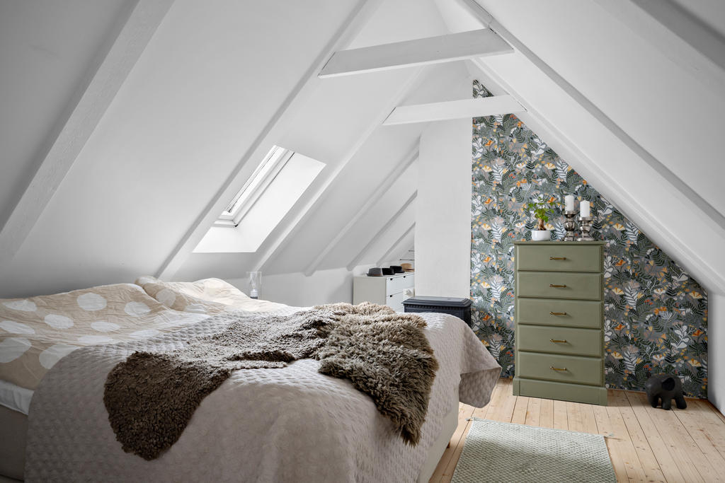 Sovrum på ovanvåningen