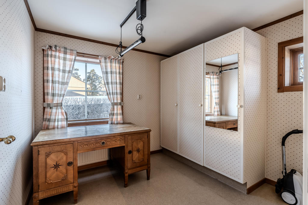 Sovrum 1 finns på entréplan