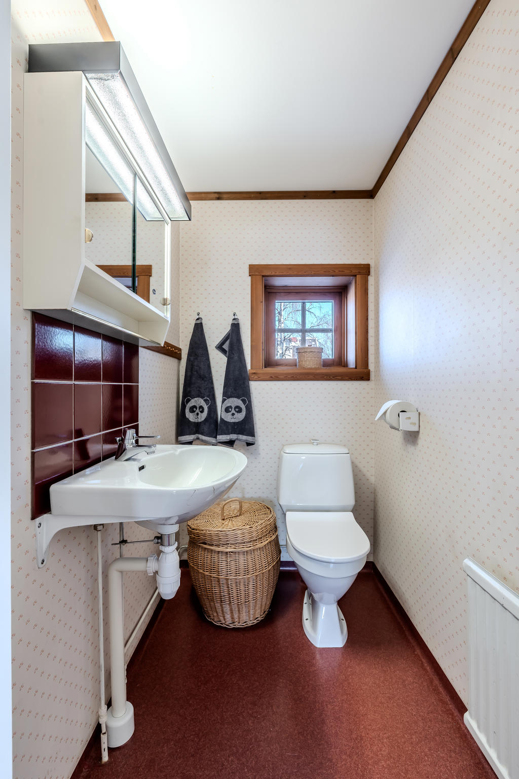 WC-rum på övre plan