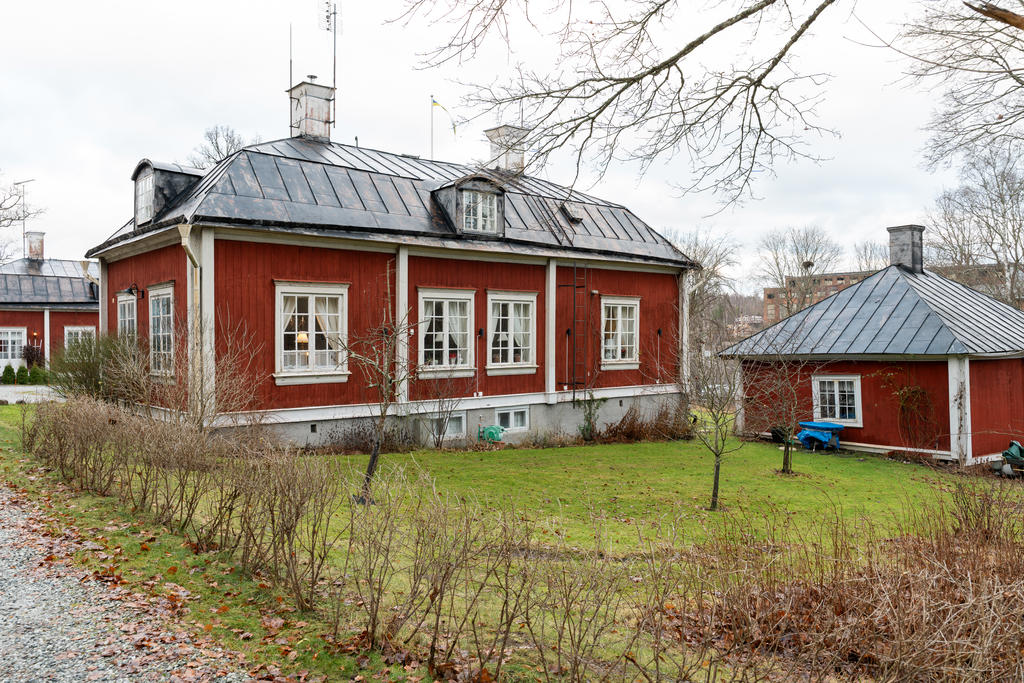 Baksida huset/trädgård