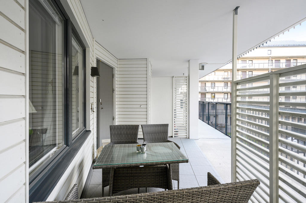 Uteplats på loftgång